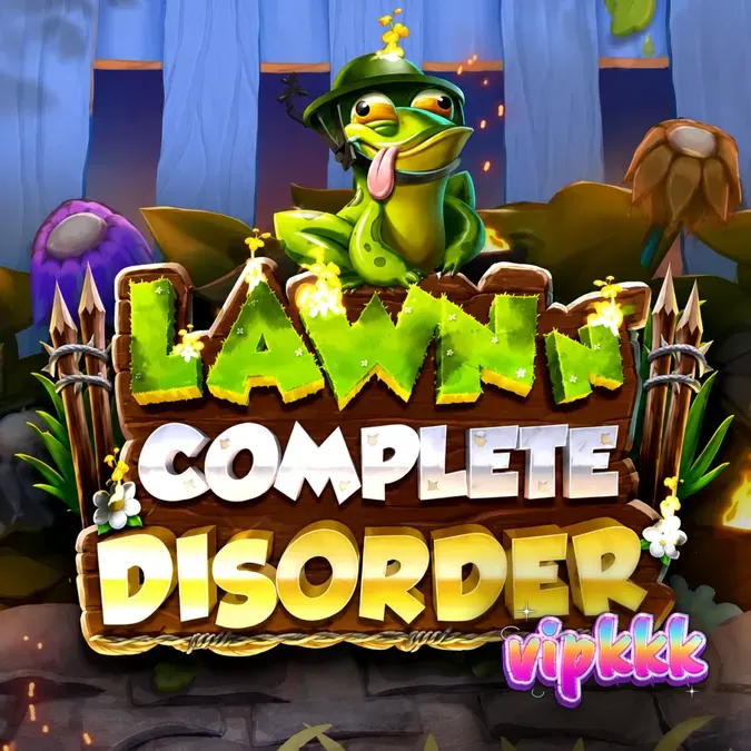 O gnomo de jardim rabugento em meio a vegetais mutantes no slot Lawn N’ Complete Disorder
