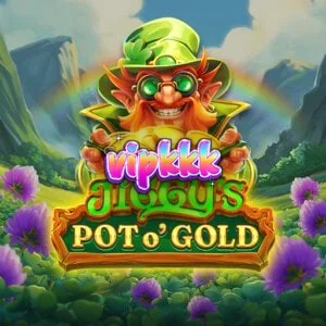 Interface do slot Jiggy’s Pot O’Gold com tema irlandês e caldeirão de moedas